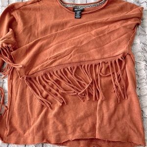 Burt Orange Wrangler Long Sleeve Shirt